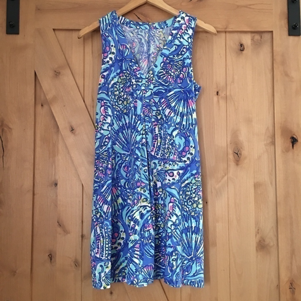 LIKE NEW LILLY PULITZER Sleeveless Mini Dress Size S Pima Cotton